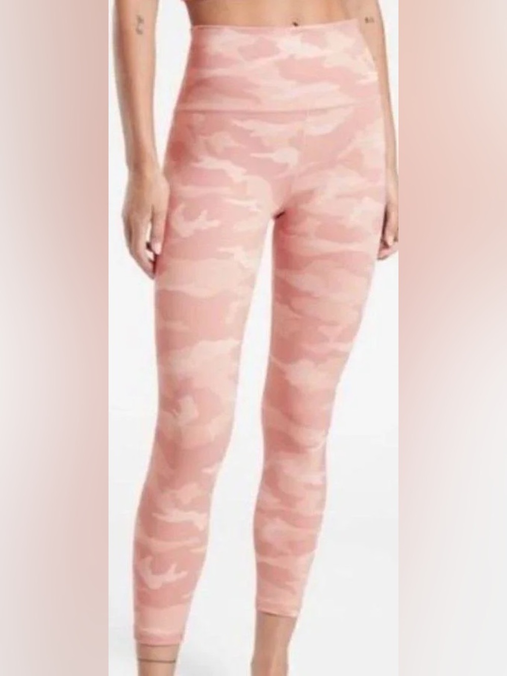 Athleta high waist Elation Camo 7/8 Tight athletic leggings quick dry breathable